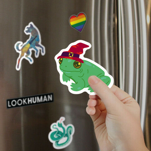 Red Hat Magical Mushroom Frog Magnet