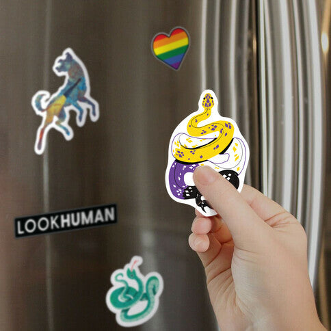 Pride Snakes: Non-binary Magnet