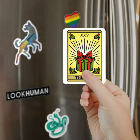 The Gift Tarot Card Holiday Gift Tags Magnet