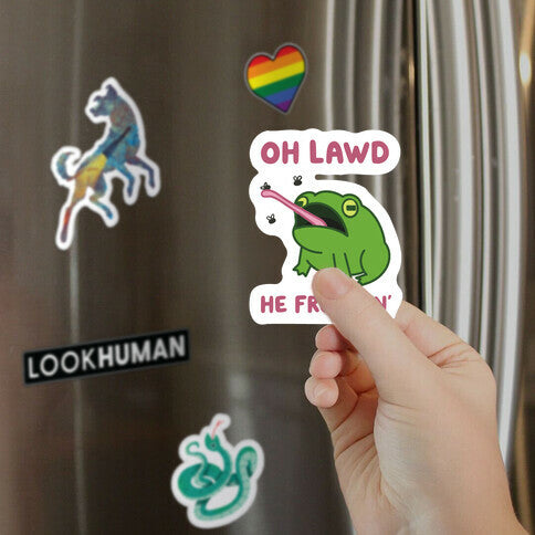 Oh Lawd He Froggin' Magnet