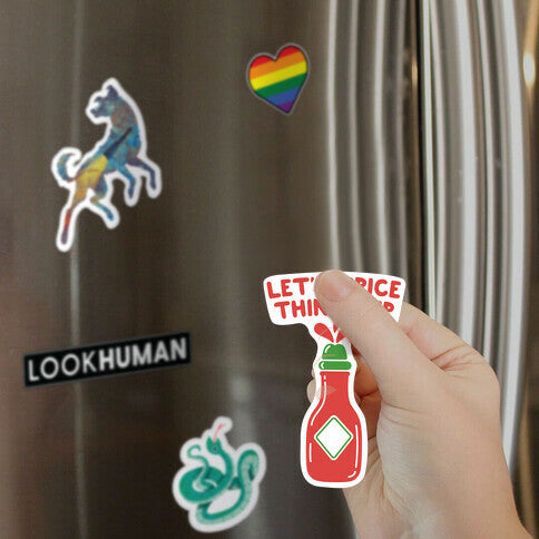 Let's Spice Things Up Hot Sauce Magnet