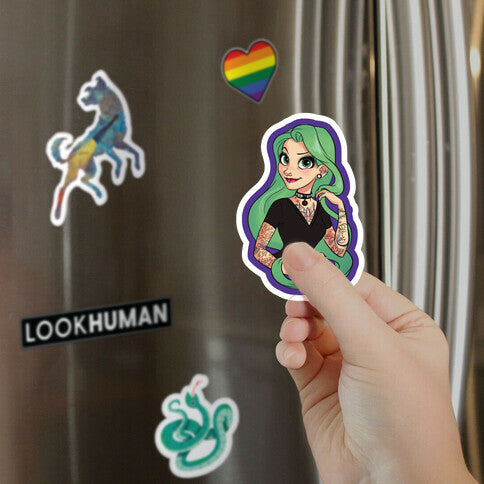 Punk Rapunzel Magnet