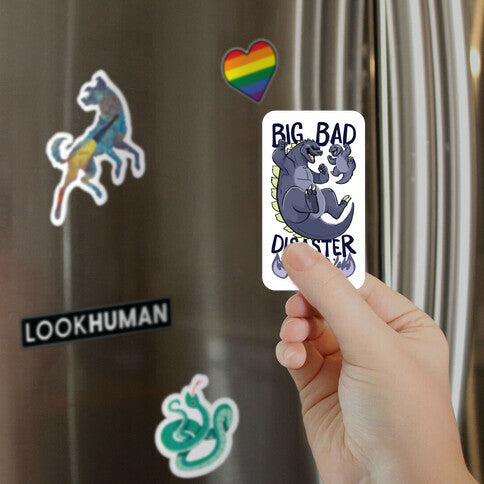 Big Bad Disaster Dad Godzilla Magnet