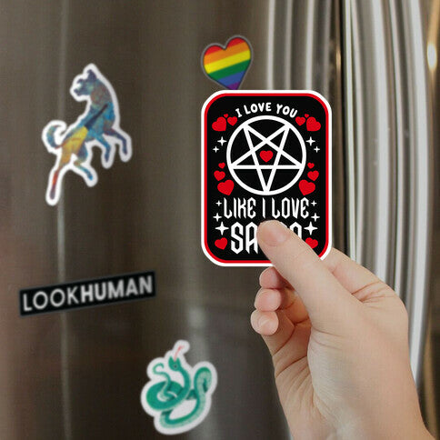 I Love You Like I Love Satan Magnet