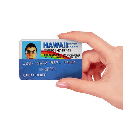 High School Movie Fake ID Hawaii Credit Card Skin