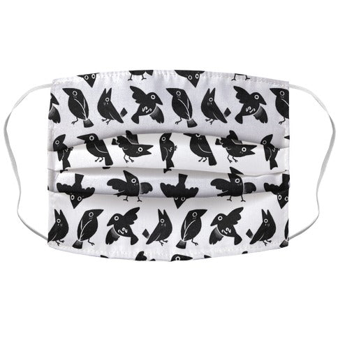 Cute Crow Pattern Face Mask