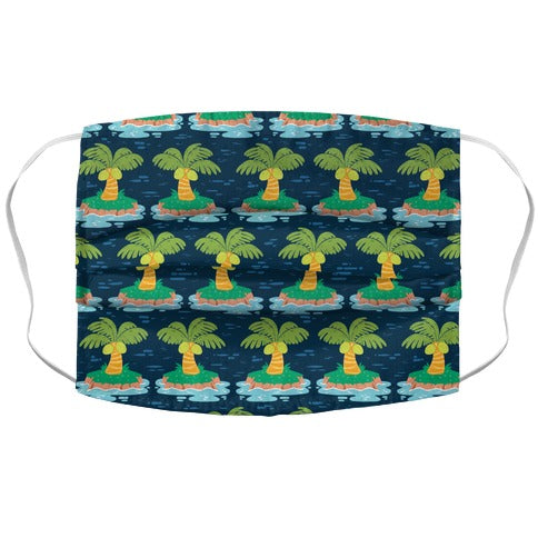Island Pattern Face Mask