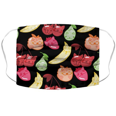 Kawaii Fruit Kitties Pattern Face Mask