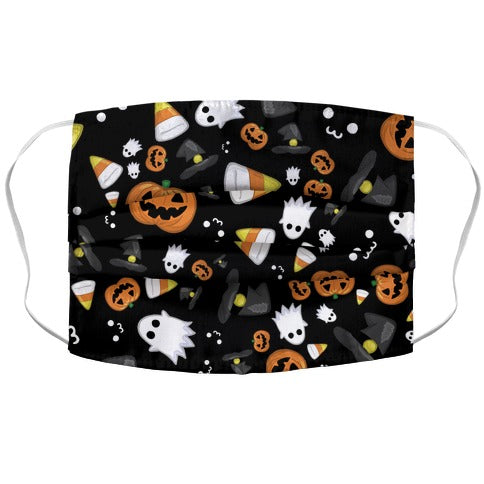 Spoopy Halloween Pattern Face Mask