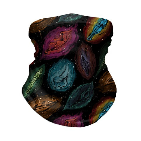 Cosmic Vulva Pattern Neck Gaiter