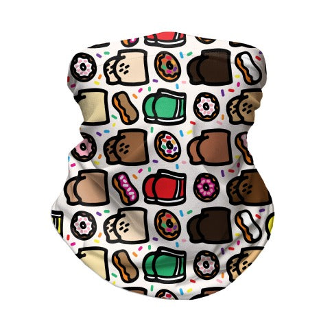 Donuts and Butts Pattern Neck Gaiter