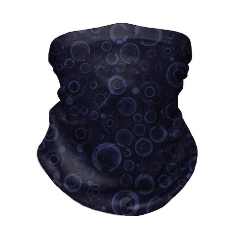 Gallifreyan Text Pattern Neck Gaiter