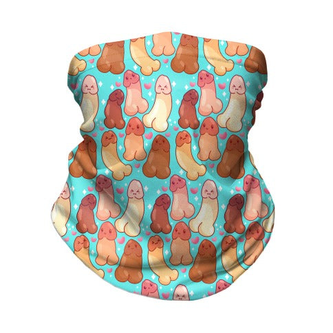 Kawaii Penises Pattern Neck Gaiter