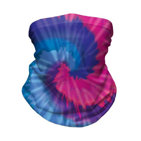 LGBTie dye: Bi Neck Gaiter