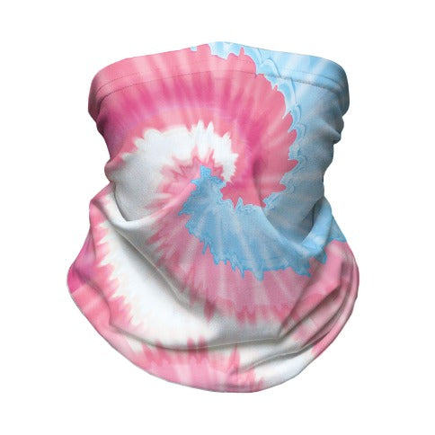 LGBTie dye: Trans Neck Gaiter