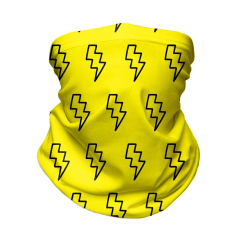 Lightning Bolt Pattern Neck Gaiter