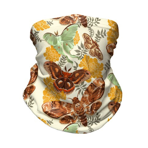 Moths & Marigolds Neck Gaiter