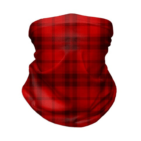 Red Plaid Neck Gaiter