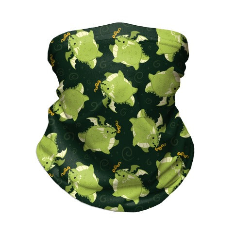 Tubby Dragon Pattern Neck Gaiter