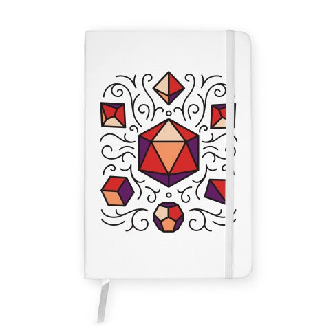 DnD Dice Set Pattern Notebook