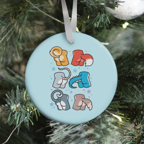 Assorted Furry Butts Ornament