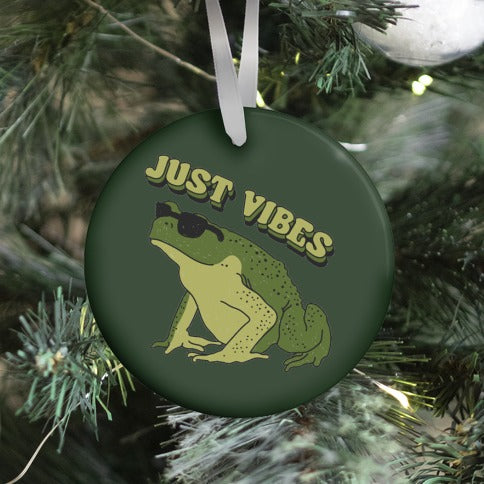 Just Vibes Frog Ornament