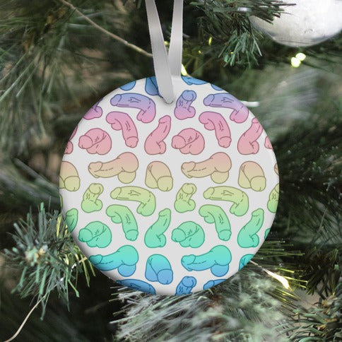 Pastel Penis Pattern Ornament