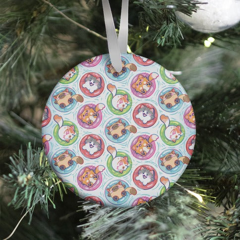 Pool Party Cats Ornament