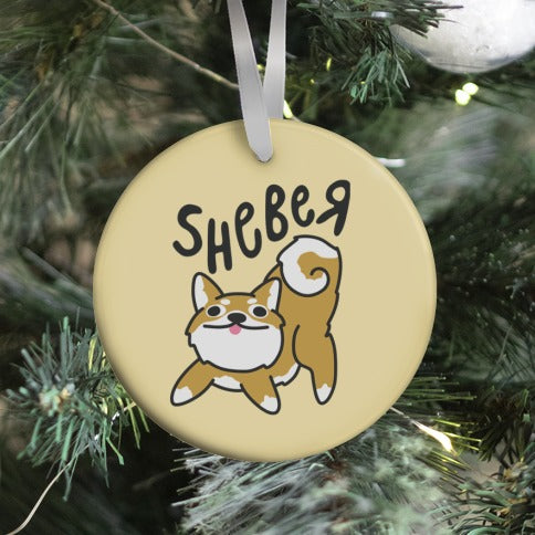 Sheber Derpy Shiba Ornament