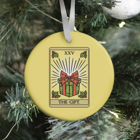 The Gift Tarot Card Holiday Gift Tags Ornament