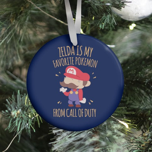 Zelda Is My Favorite Pokemon Ornament