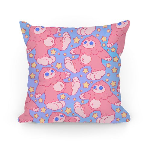 Kawaii Bigfoot Pattern Pillow