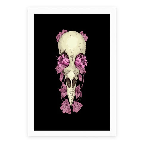 Bird Skull Poster