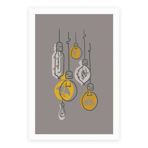 Moth And Wallflower Indie Lights Poster