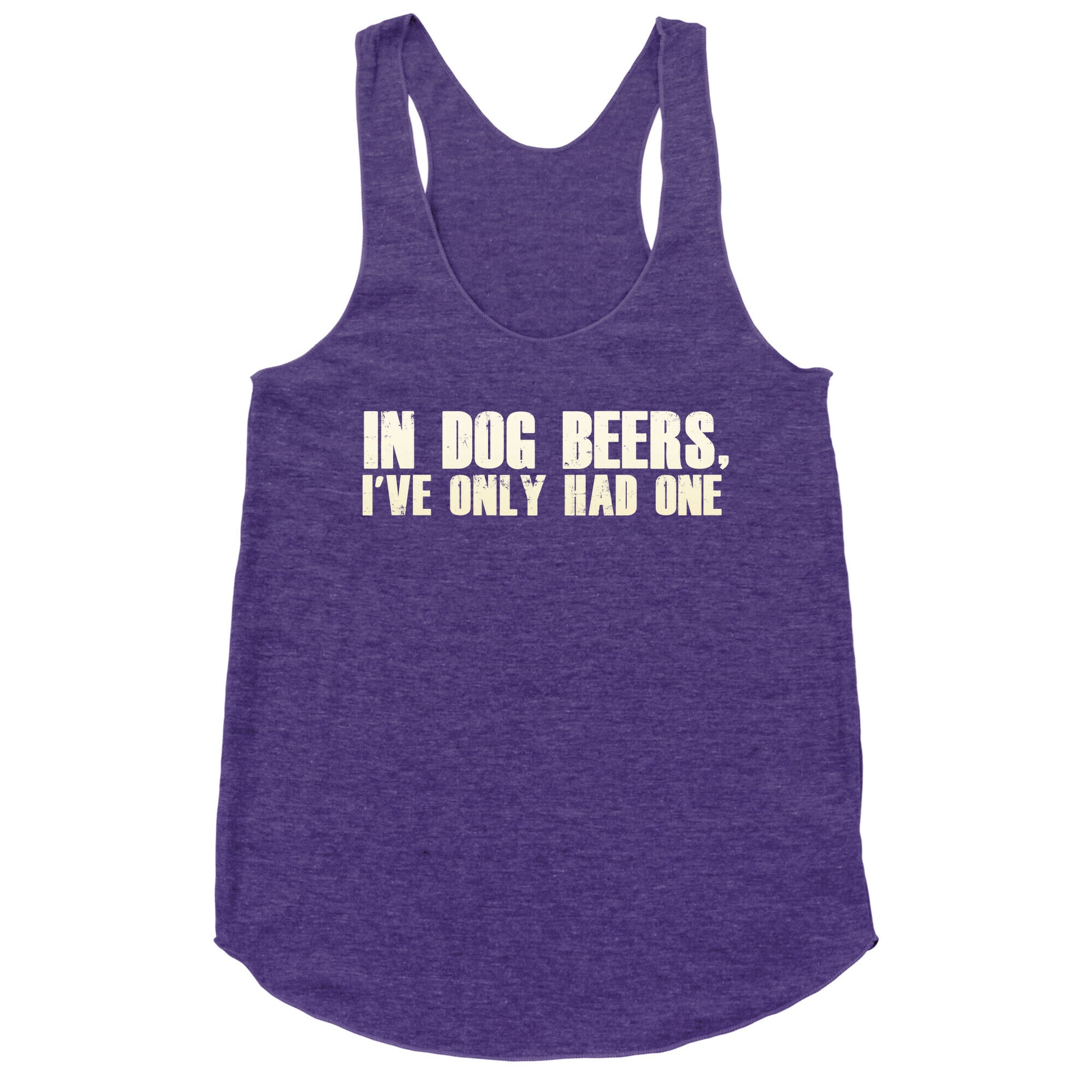 In Dog Beers Racerback Tank