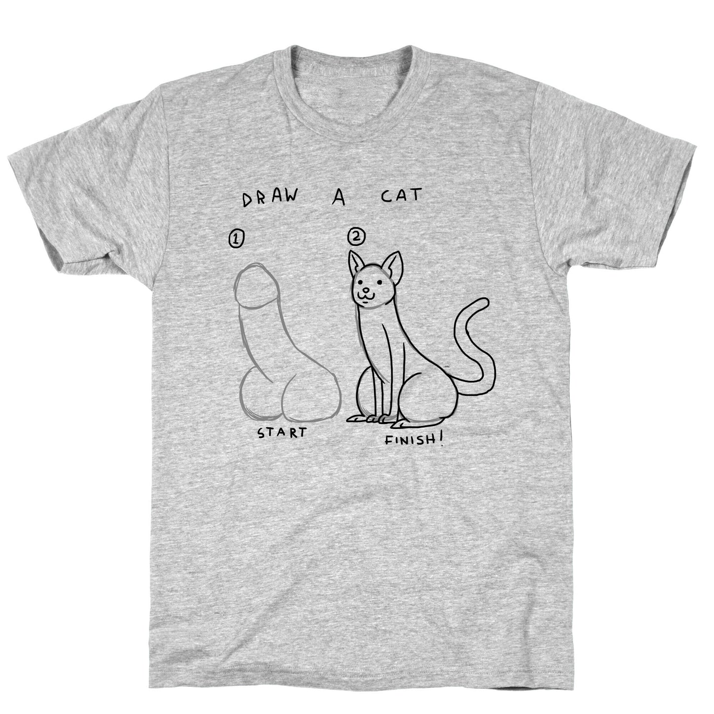 How To Draw a Cat T-Shirt