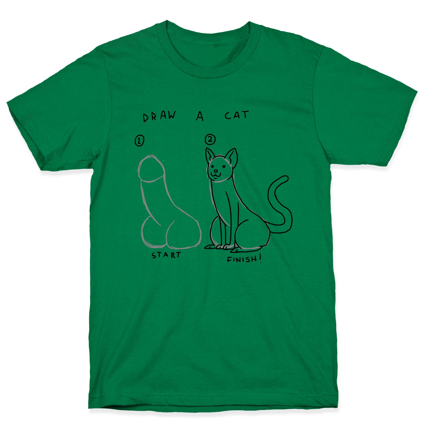 How To Draw a Cat T-Shirt