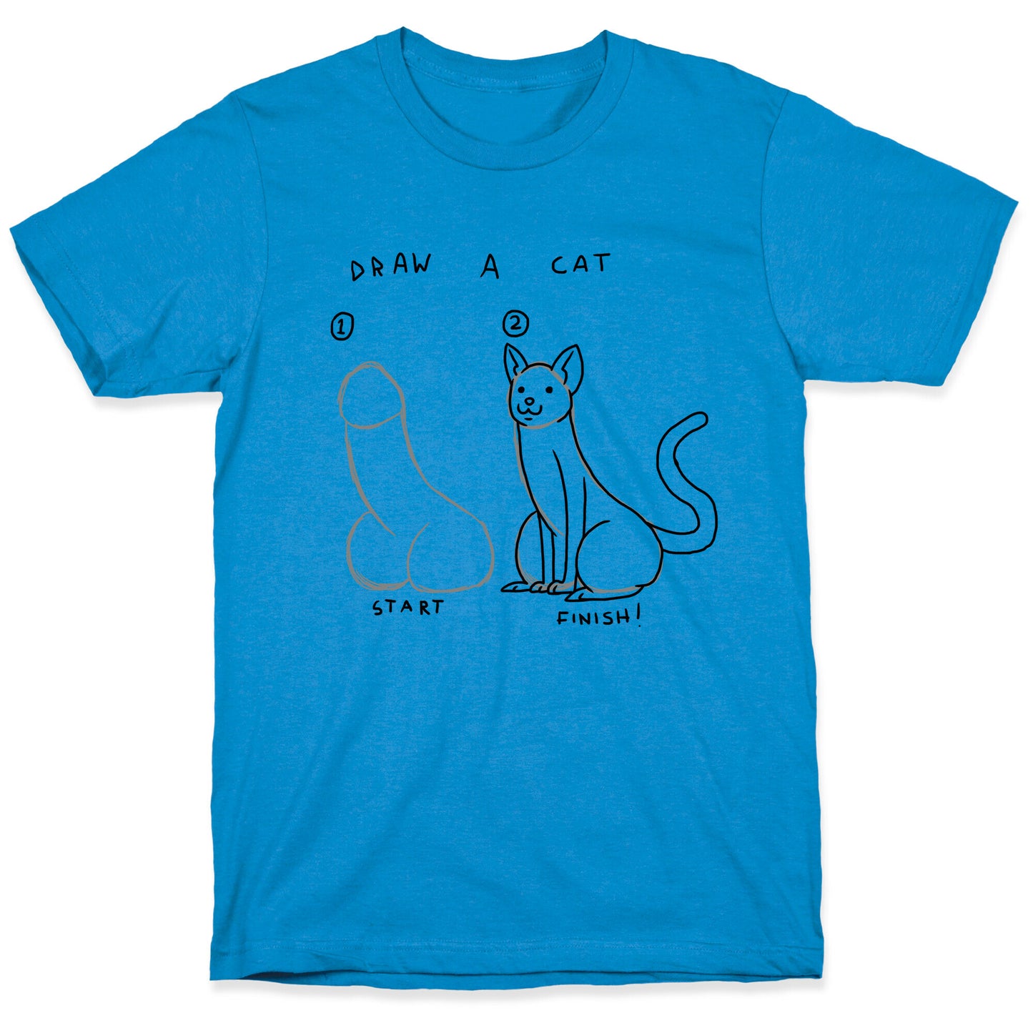How To Draw a Cat T-Shirt