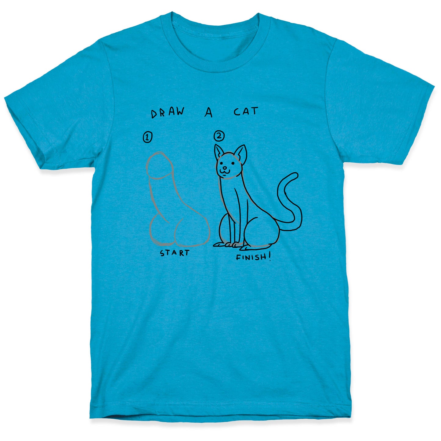 How To Draw a Cat Unisex Triblend Tee