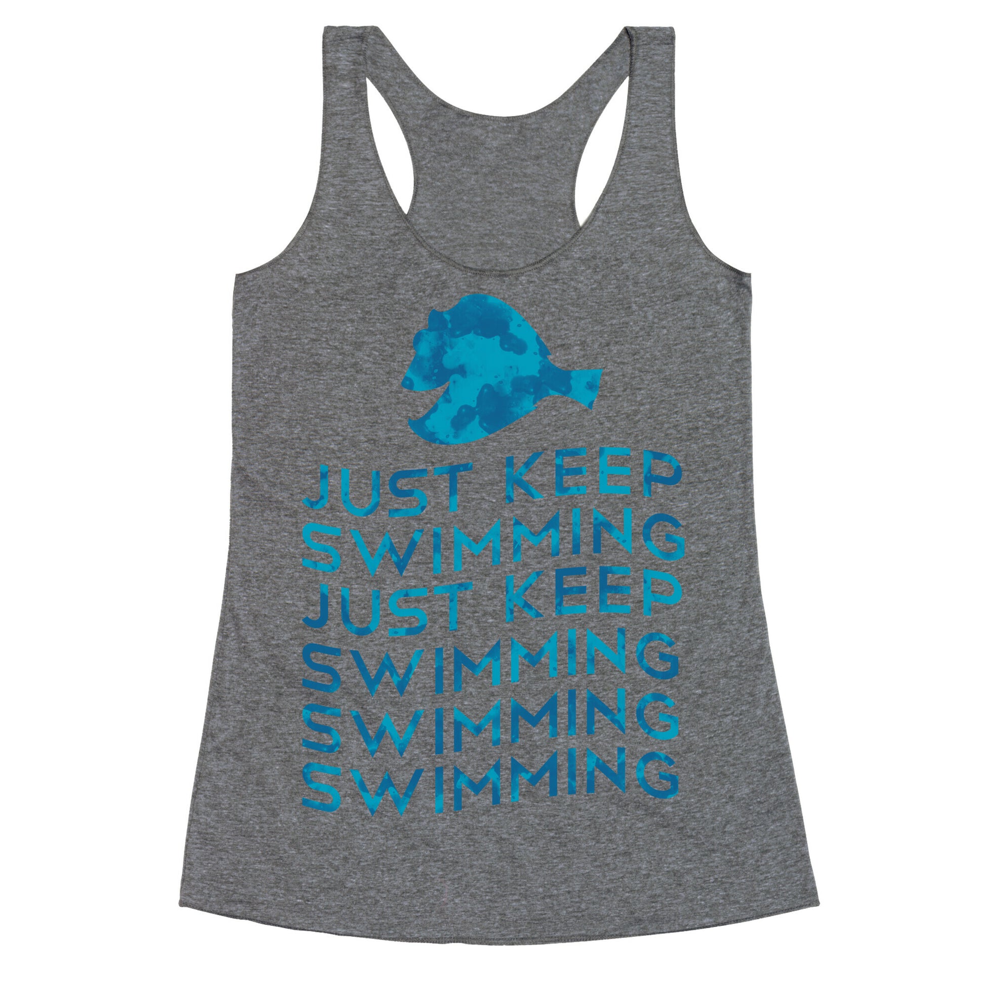 Just Keep Swimming Racerback Tank