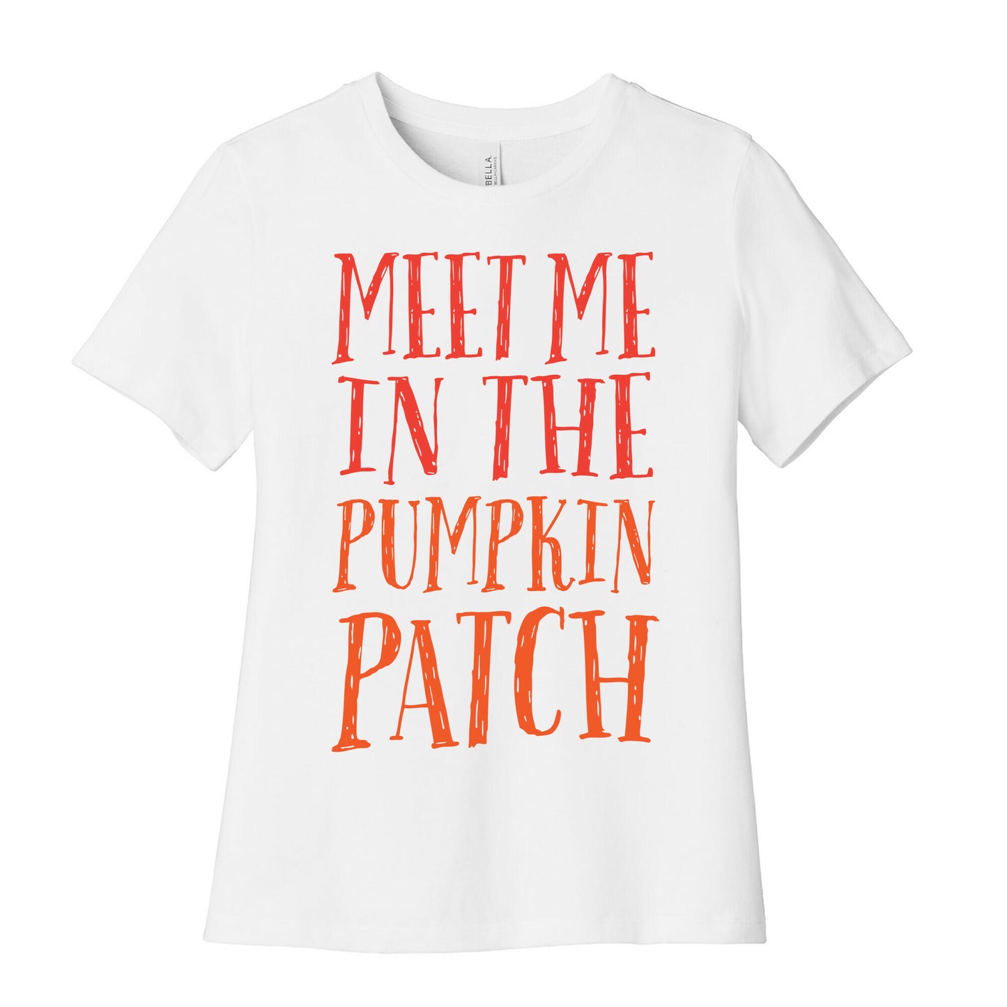 Meet Me In The Pumpkin Patch Women's Cotton Tee