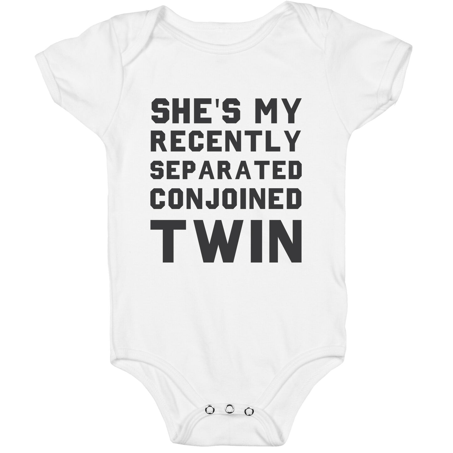 Conjoined Twin (Couples) Baby One Piece