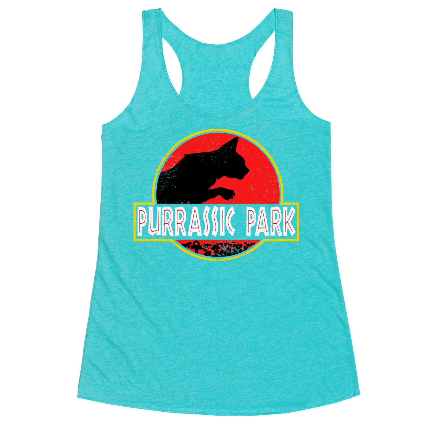 Purrassic Park Racerback Tank