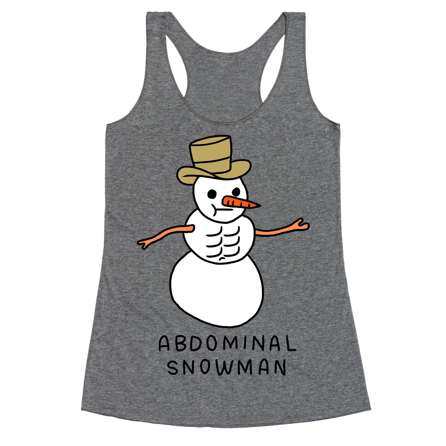 Abdominal Snowman Racerback Tank