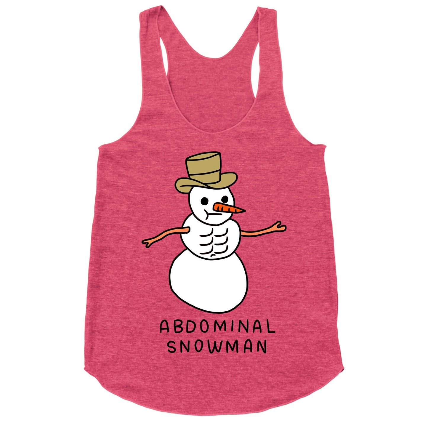 Abdominal Snowman Racerback Tank