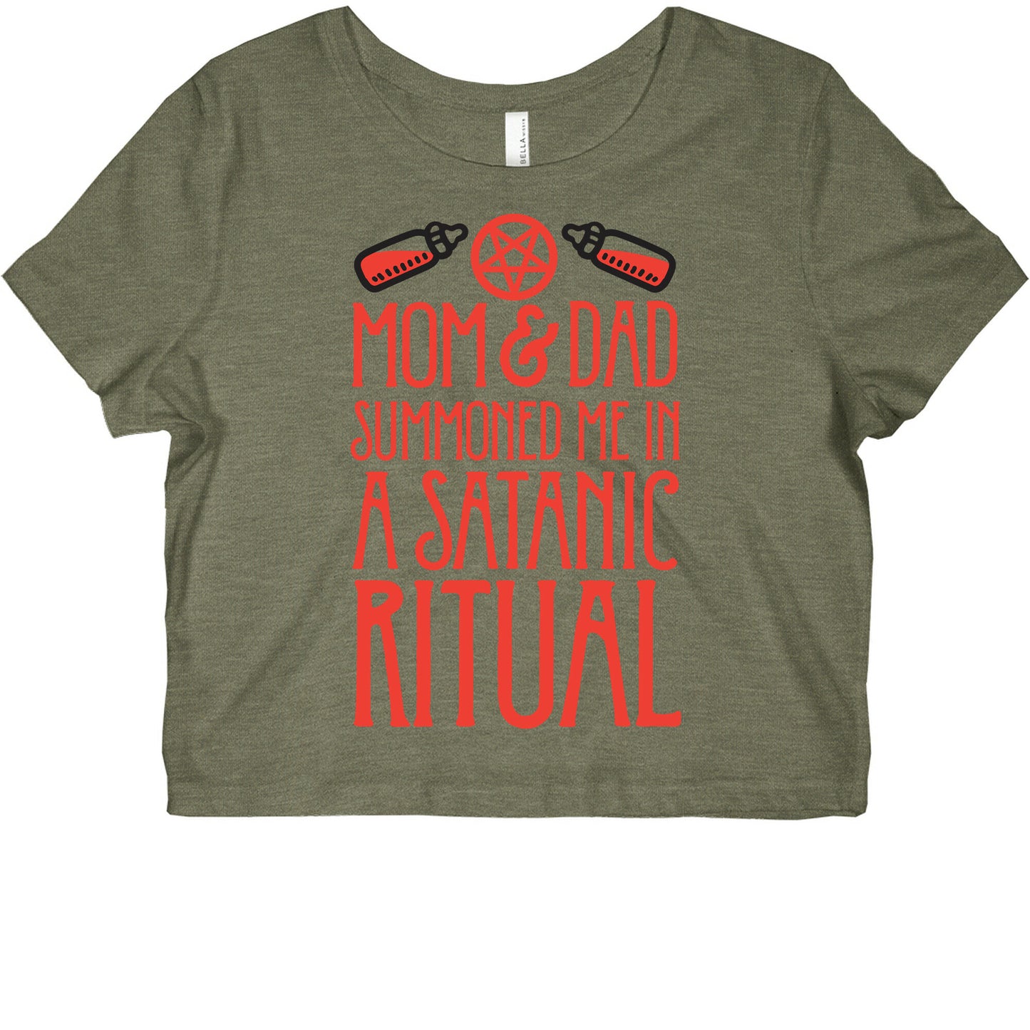 Mom & Dad Summoned Me In A Satanic Ritual Graphic Baby Tee