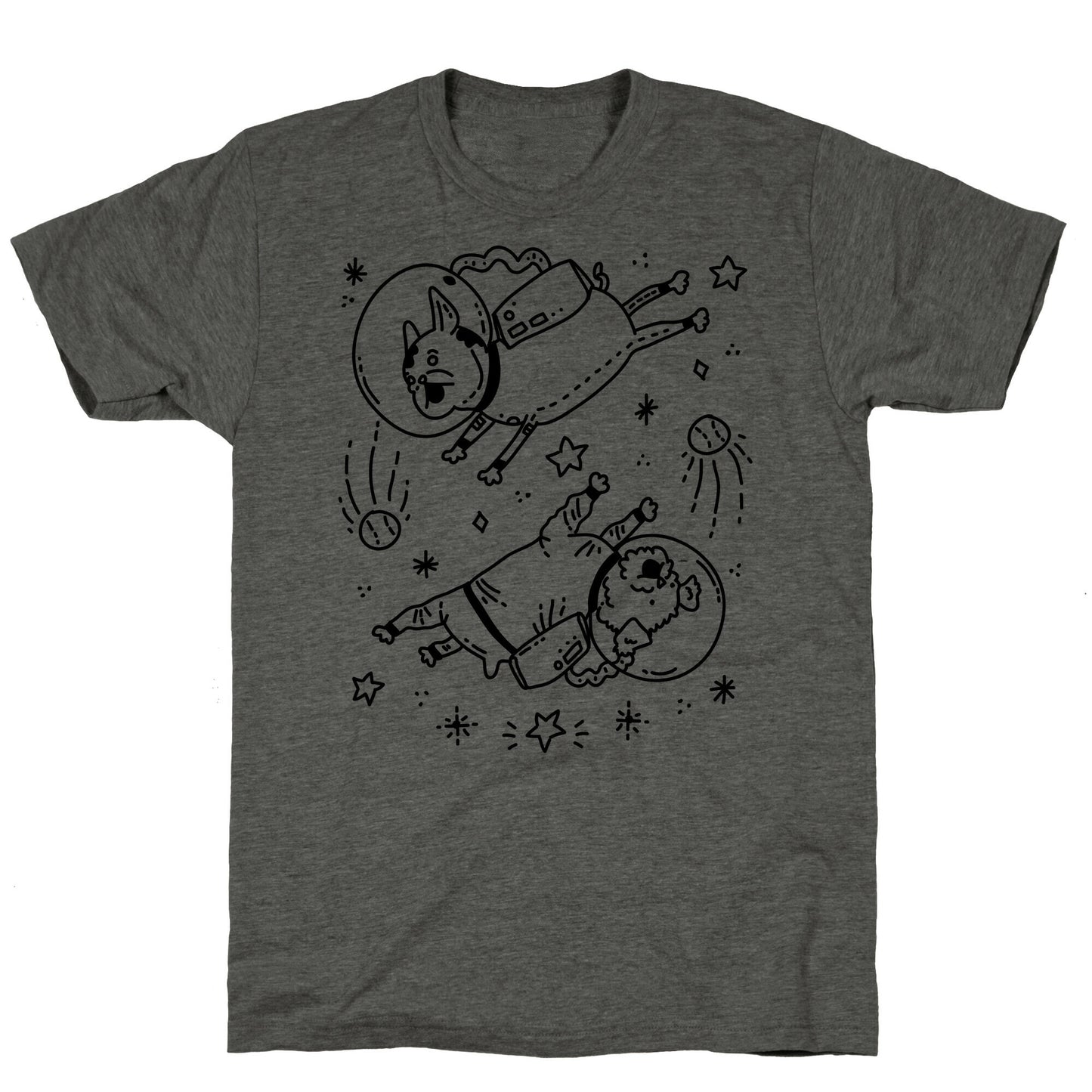Dogs In Space Unisex Triblend Tee