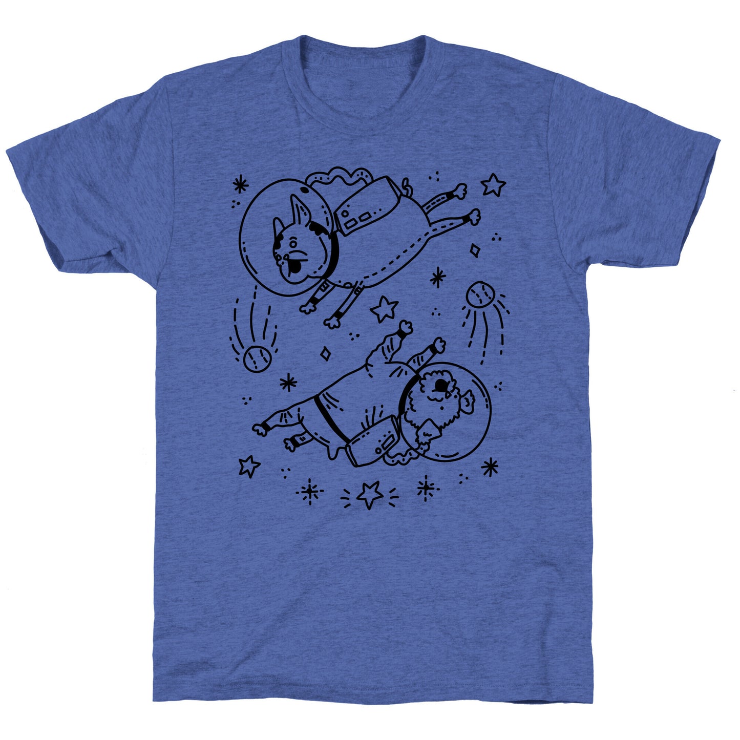 Dogs In Space Unisex Triblend Tee