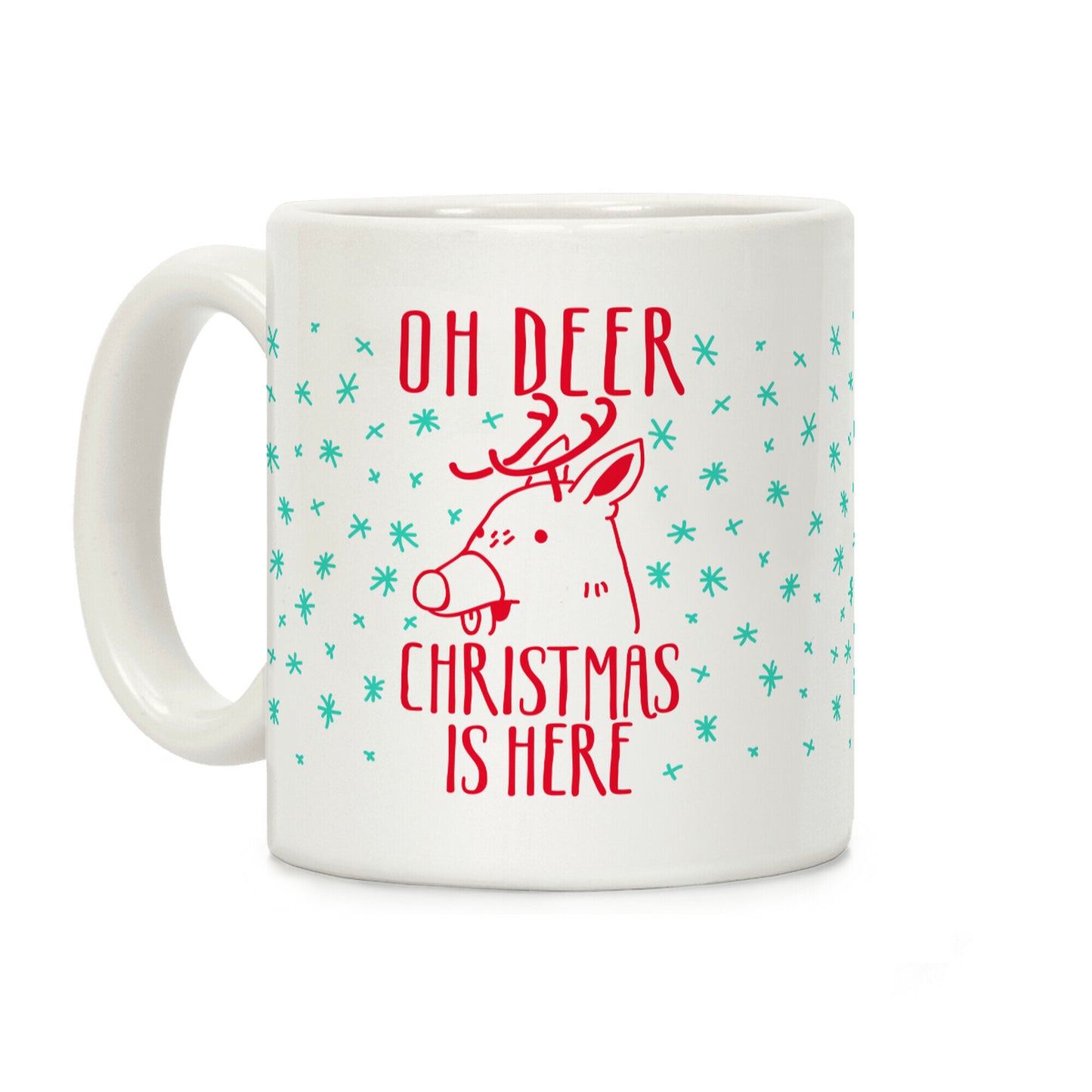 Oh Deer Christmas is Here Coffee Mug
