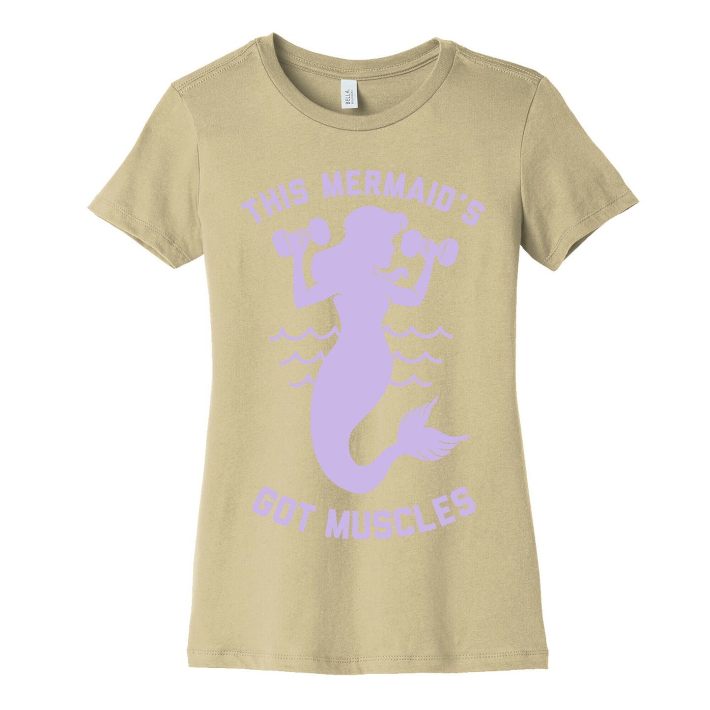 This Mermaid's Got Muscles Women's Cotton Tee